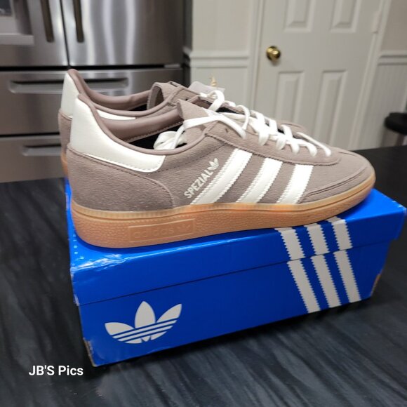 ADIDAS SPEZIAL ORIGINALS SNEAKERS EARTH STRATA/WHITE BIG KIDS/WOMENS FREE SHIP - Picture 10 of 16